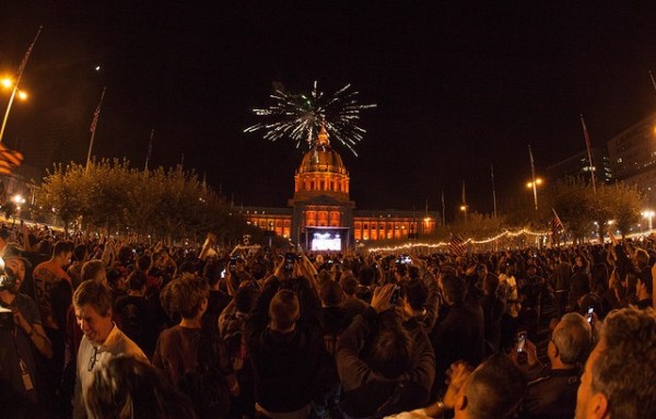 San Francisco celebrates the 2014 World Series win. Photo credit: Anthony Quintano, flickr.